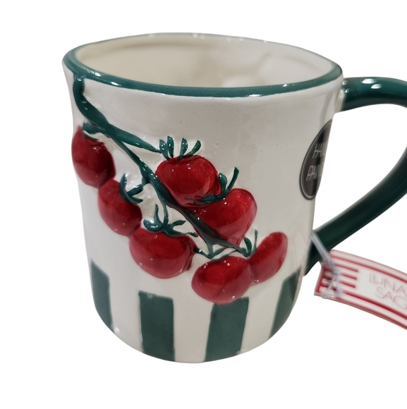 🍅 🔹️Luna And Sage 🔹️Tomato Vine Hand Painted Ceramic Mug ✨️🍅 - Picture 1 of 2